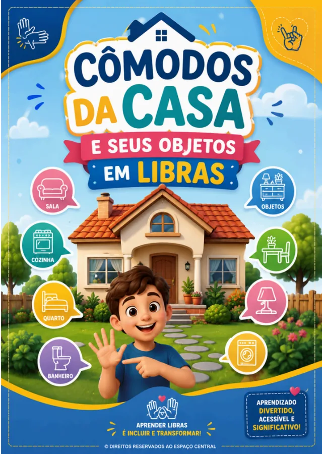 Cômodos da Casa em Libras