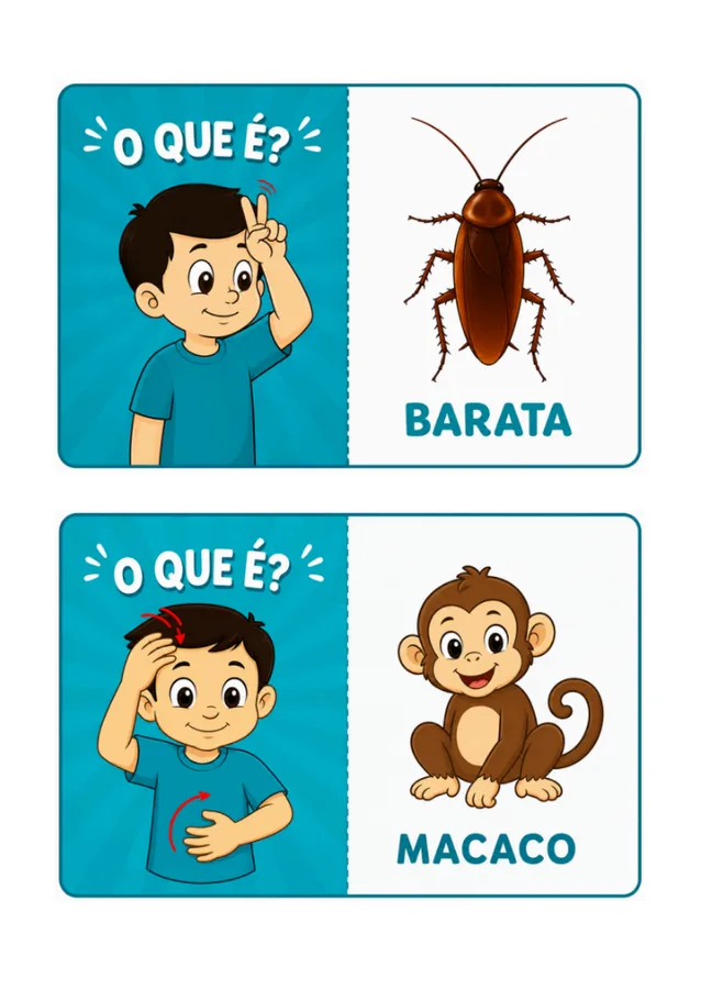 Jogo O Que É em Libras