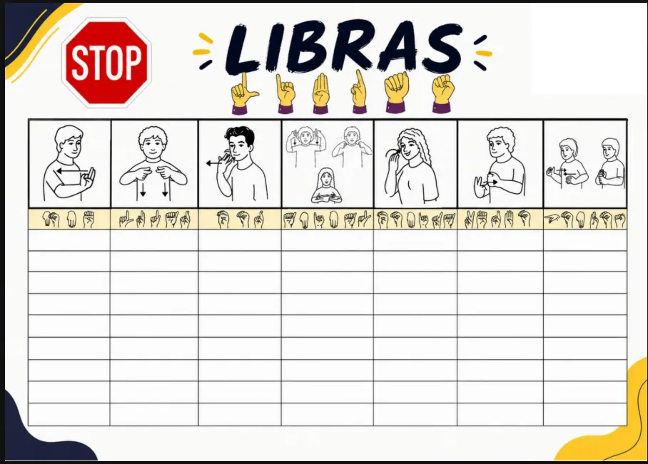 Exemplo do jogo Libras STOP